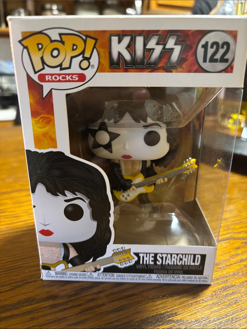 Funko Pop! Rocks KISS The Starchild Vinyl Figure - Black & Yellow